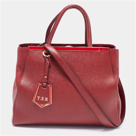 fendi 2jours medium red